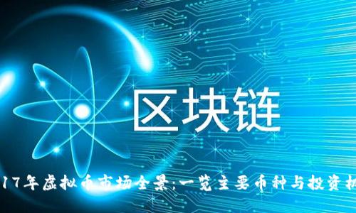 2017年虚拟币市场全景：一览主要币种与投资机会